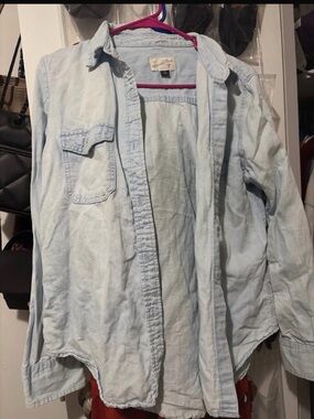 Universal Thread Light Blue Men's Casual Button-Down Shirt